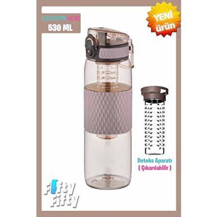 Uzspace 530 Ml Tritan Matara 5060 Oak Gray