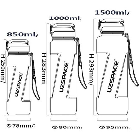 UZPACE 6056 TRITAN MATARA 850 ML MOR