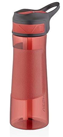 Uzspace Ring 670 ml Kiremit Pipetli Tritan Matara (Kırılmaz)