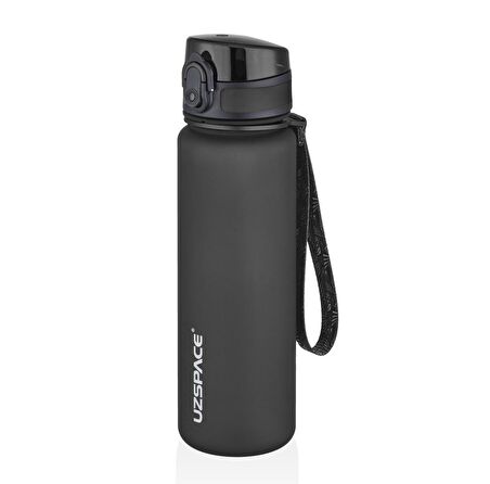 Uzspace Tritan 3026-2  500 Ml Siyah Matara