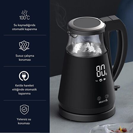 DEERMA SH90W 1,7 DIJITAL ISI AYARLI KETTLE