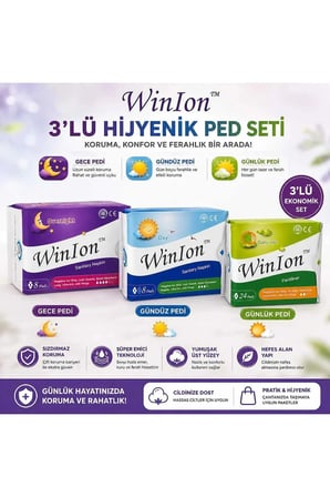 Winalite Negatif Iyonlu Ped - 1 Günlük + 1 Gündüz + 1 Gece