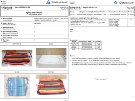 SONGMICS Hamak sandalye, 180 x 125 cm TÜV Rheinland maks. Statik yük 200 kg, iç ve dış mekan, gökkuş
