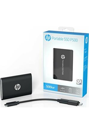 Hp 500GB P500 Portable SSD Black