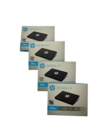 HP S650 SSD 2,5" 240 GB 450/560MB 4'LÜ PAKET (Model:345M8AA)