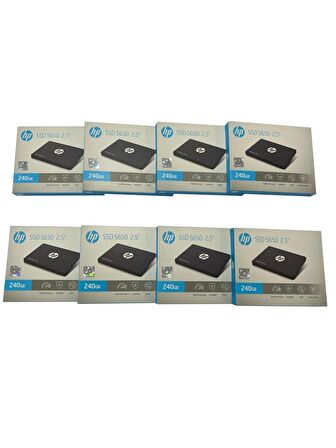 HP S650 SSD 2,5" 240 GB 450/560MB 8'Lİ PAKET (Model:345M8AA)