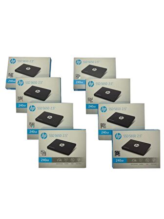 HP S650 SSD 2,5" 240 GB 450/560MB 8'Lİ PAKET (Model:345M8AA)