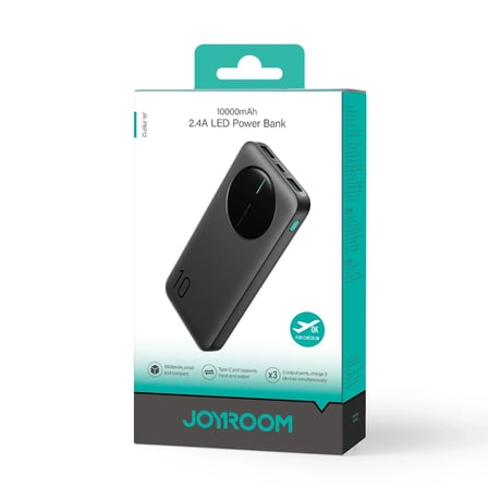 Joyroom JR-PBF12 10.000 mAh Çok Çıkışlı LED Power Bank