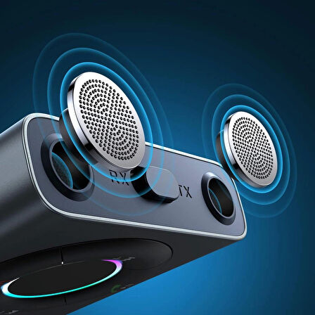 Joyroom JR-CB2 Wireless Transmitter  2'si 1 Arada Kablosuz Verici/Alıcı-Koyu Grı