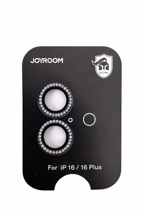 Joyroom İphone 16/16 Plus ile Uyumlu Taşlı Kamera Premium Lens Koruyucu