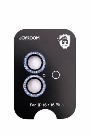 Joyroom İphone 16/16 Plus ile Uyumlu Taşlı Kamera Premium Lens Koruyucu