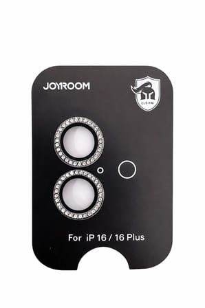 Joyroom İphone 16/16 Plus ile Uyumlu Taşlı Kamera Premium Lens Koruyucu