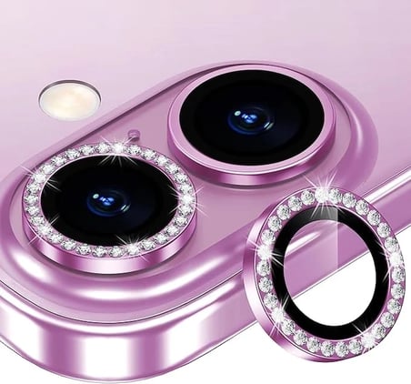 Joyroom İphone 16/16 Plus ile Uyumlu Taşlı Kamera Premium Lens Koruyucu