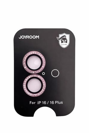 Joyroom İphone 16/16 Plus ile Uyumlu Taşlı Kamera Premium Lens Koruyucu
