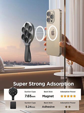 Joyroom Jr-ZS393 Magsafe Uyumlu Vantuzlu Telefon Tutucu