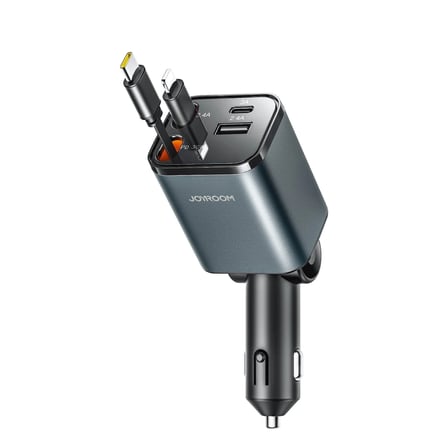 Joyroom 50W 4 Port pd+Usb+Çekmeli Araç Şarj Çakmaklık