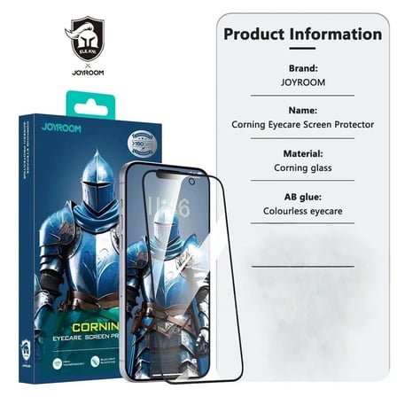 Joyroom İphone 15 Pro Max Eyecare Göz Korumalı Gorilla Cam Ekran Koruyucu