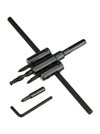 Nalburkent Real Özs 8947 Ayarlı Delik Kesici Panç Seti 40-200 mm Ahşap ve Alçıpan için