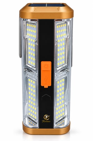 Güneş Enerjili Solar Şarjlı Acil Durum Deprem Lambası & Kamp Feneri - 4 Kademeli Beyaz Işık
