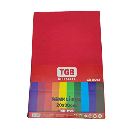 TGB Renkli Eva 10lu 20x30 Cm.