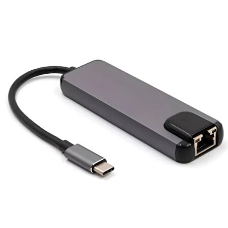  StarkTech BYL-2017 Type C To Ethernet + Usb + Hdmı + Kart Okuyucu Hub