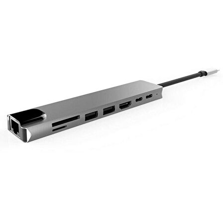 Concord Support Byl-2017l Type-c Hdtv/ Sd/ Tf/ Usb3.0/ Usb-c/ Pd/ Lan Çevirici