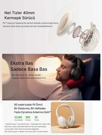 QCY H2 Pro Beyaz Bluetooth Kulaklık