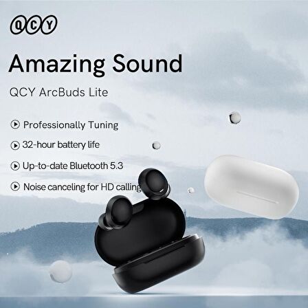 QCY T27 ARCBUDS LITE TWS EARBUDS MOON WHITE