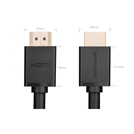Ugreen UHD 4K Yüksek Hızlı Ethernet ve HDMI Kablosu 2 Metre 10107