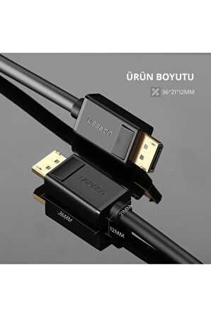 Ugreen 4K 60Hz Displayport to Displayport Kablo, 5 Metre Outlet