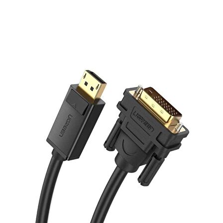 Ugreen DisplayPort Erkek to DVI 24+1 Erkek Görüntü Aktarma Kablosu 2 Metre