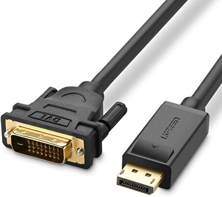 Ugreen Display Port Erkek to DVI 24+1 Erkek Görüntü Aktarma Kablosu 1.5 Metre