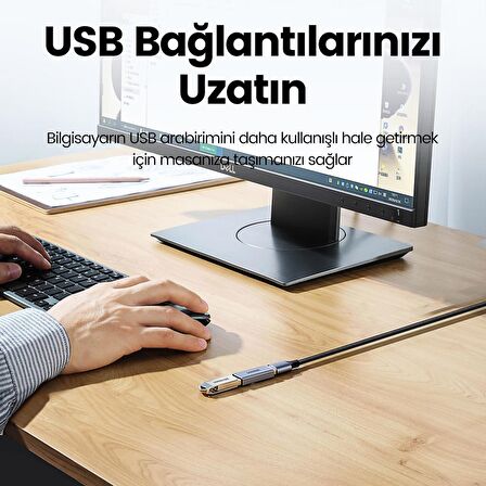 Ugreen USB-A 3.0 Uzatma Birleştirme  Adaptörü