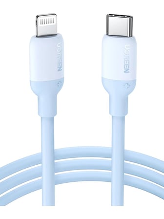 UGREEN Type-C to Lightning 3A PD MFi Sertifikalı Hızlı Şarj Kablosu, 1 Metre, Mavi, 20313