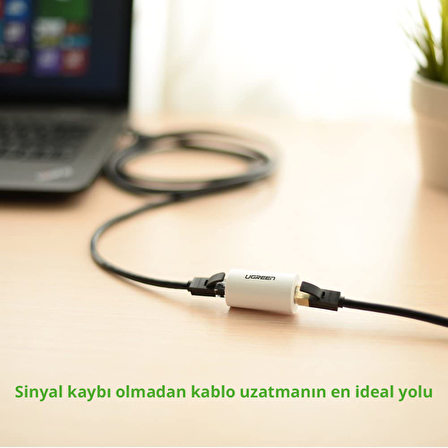 Ugreen RJ45 Ethernet Kablo Birleştirici Ara Aparat Beyaz