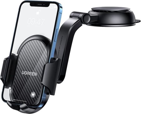 Ugreen Vantuzlu Torpido Üstü Mekanik Telefon Tutucu - Siyah - Outlet