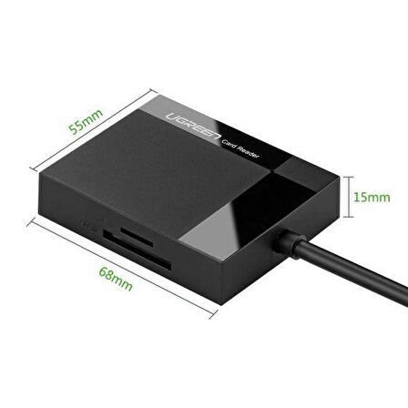 Ugreen USB 3.0 4'ü 1 Arada Kart Okuyucu