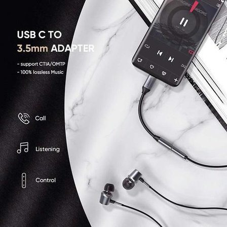 Ugreen Type-C 3.5mm Çevirici Aux Kablo