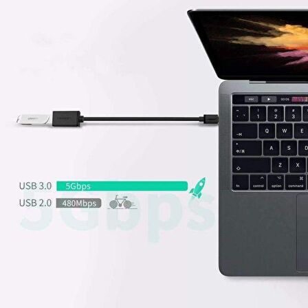 Ugreen Type-C USB 3.0 Dönüştürücü Adaptör Siyah
