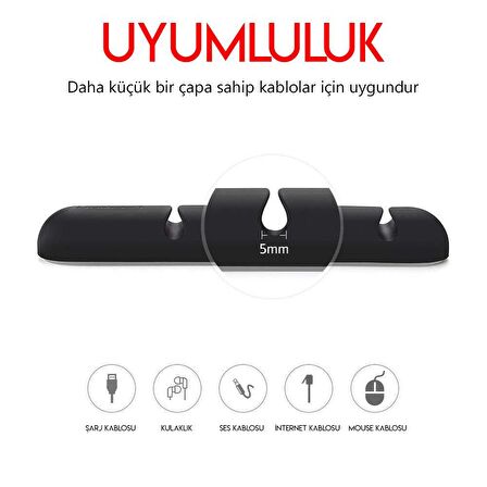 Ugreen Yapışkanlı Kablo Düzenleyici 2 Adet
