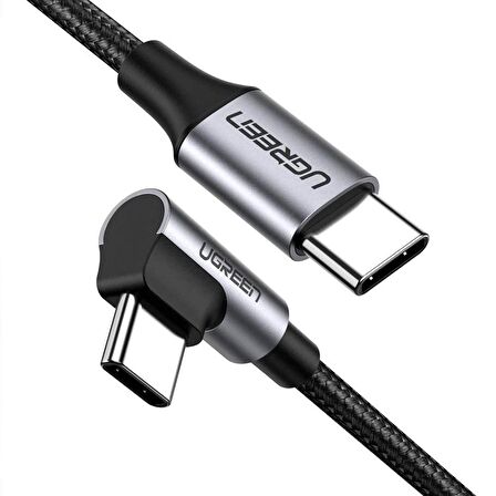 Ugreen Usb Type-C 3A 60W 90 Derece Şarj ve Data Kablosu