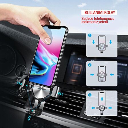 Ugreen 360 Derece Mekanik Araç içi Telefon Tutucu 50564