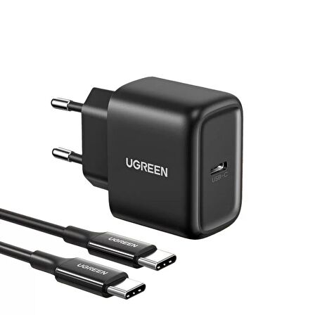 Ugreen USB 25 Watt Hızlı Şarj Aleti Siyah