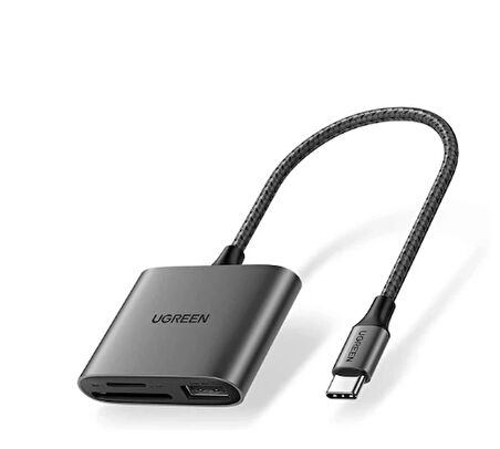UGREEN 50704 CM184 2 in 1 USB-C SD / TG OTG Kart Okuyucu 5GB/s Veri Aktarımı 