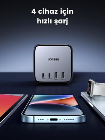 Ugreen Diginest Cube 65 W Hızlı Şarj Adaptörü - OUTLET