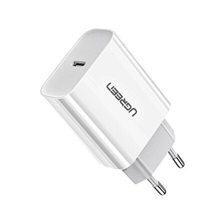 Ugreen Type-C 20 Watt Hızlı Şarj Aleti Beyaz