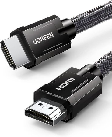 UGREEN 8K HDMI 2.1 Kablo desteği HDR10, eARC, PS5 için 3D, Xbox S, Monitör vb (1m), Gri 