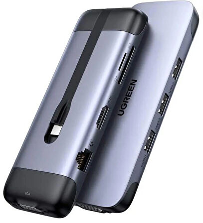 UGREEN 70490 Hub 9 in 1 USB Type-C Hdmı Adapter USB-C Multifunction Adapter