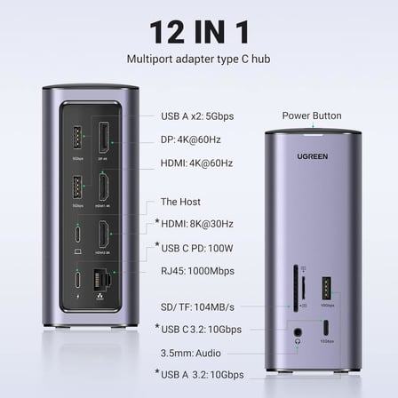 UGREEN 90325 Type-C Laptop Docking Station - Teşhir