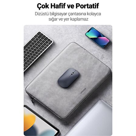 Ugreen 2.4Ghz Sessiz Tuşlu Kablosuz Optik Mouse Gri 90373